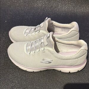 Skechers Gray Sneakers Lightweight Knit Mesh